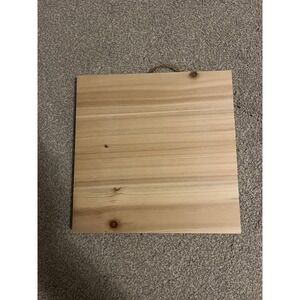 ArtMinds Wood Plaque Sign 10x10 Inch Blank Craft Decor Hanging